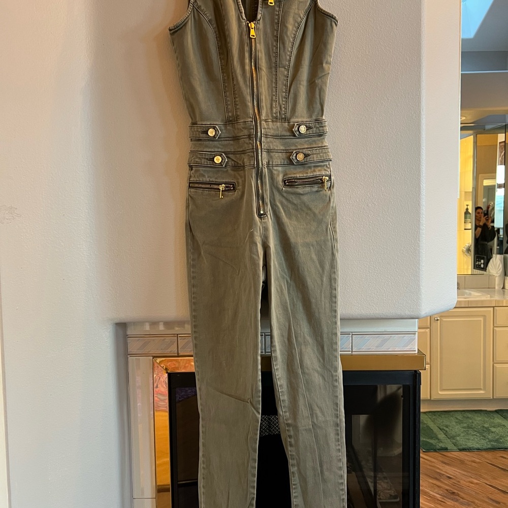 Stylish Olive Green Jumpsuit